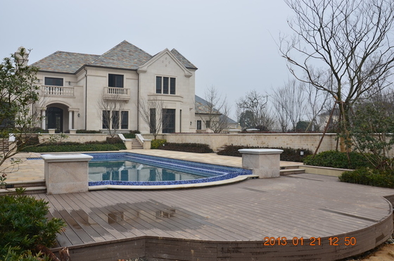 Deck composto oco Piscina jardim Deck composto 140x23mm