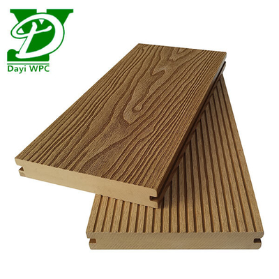 140x23mm Decking composto impermeável Decking composto em relevo para espaços externos
