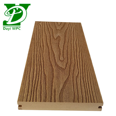 140x23mm Decking composto impermeável Decking composto em relevo para espaços externos