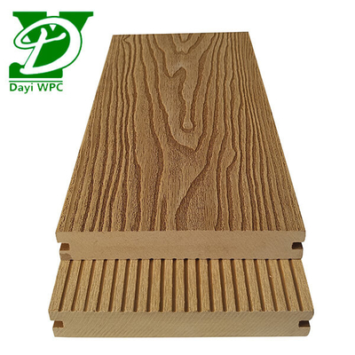 140x23mm Decking composto impermeável Decking composto em relevo para espaços externos