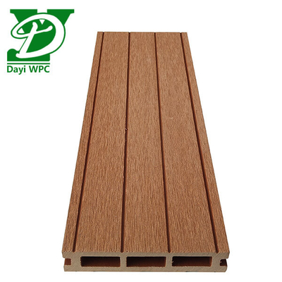 Decking composto de WPC em dificuldade para projetos modernos ao ar livre Resistente a rachaduras
