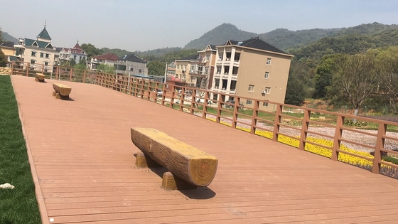 Pavimentação de piscinas e jardins de WPC durável personalizado