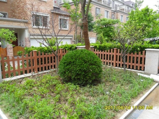 Esgrima de WPC composta de design personalizado para jardim / quintal