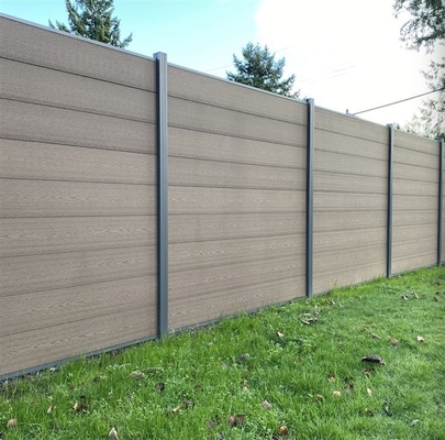 Estilo europeu WPC composite cerca oca e dois lados planos para quintal ou jardim opções de cores personalizáveis