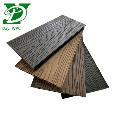 Cerca WPC moderna para jardim com relevo profundo, durável e resistente às intempéries