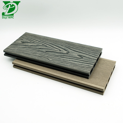 Decking Composto Versátil de Núcleo Oco com Relevo Profundo WPC