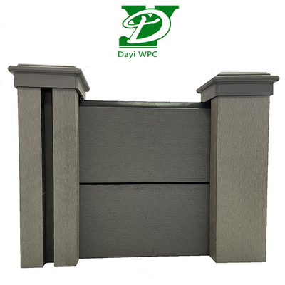 Cercas de jardim modernas de WPC resistentes a intempéries duráveis